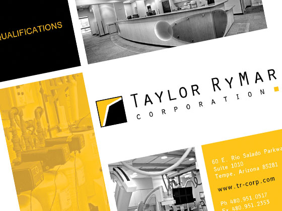 Taylor Rymar Corporate Identity - Qualifications Packet, Ad Design, Brochures, Web Page Design