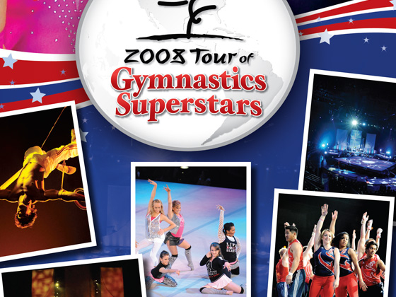 Tour of Gymnasitcs Superstars - Event Program, Online Advertising, Event Poster