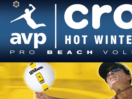 AVP / Crocs Pro Beach Volleyball Tour - Newspaper Advertising, Venue Poster, Venue Coupon